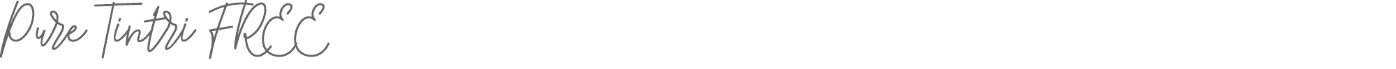 Pure Tintri Pure Tintri FREE.otf font preview